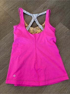 Lululemon strappy Pink Women's Athletic Tank Top - Racerback